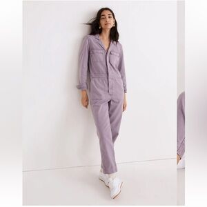 Madewell Signature Coverall Jumpsuit Smoky Grape Size S